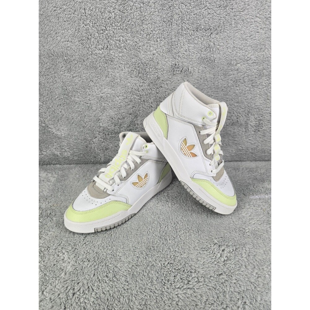Size 5.5 - adidas Drop Step White Almost Lime W (Lack of a Template)